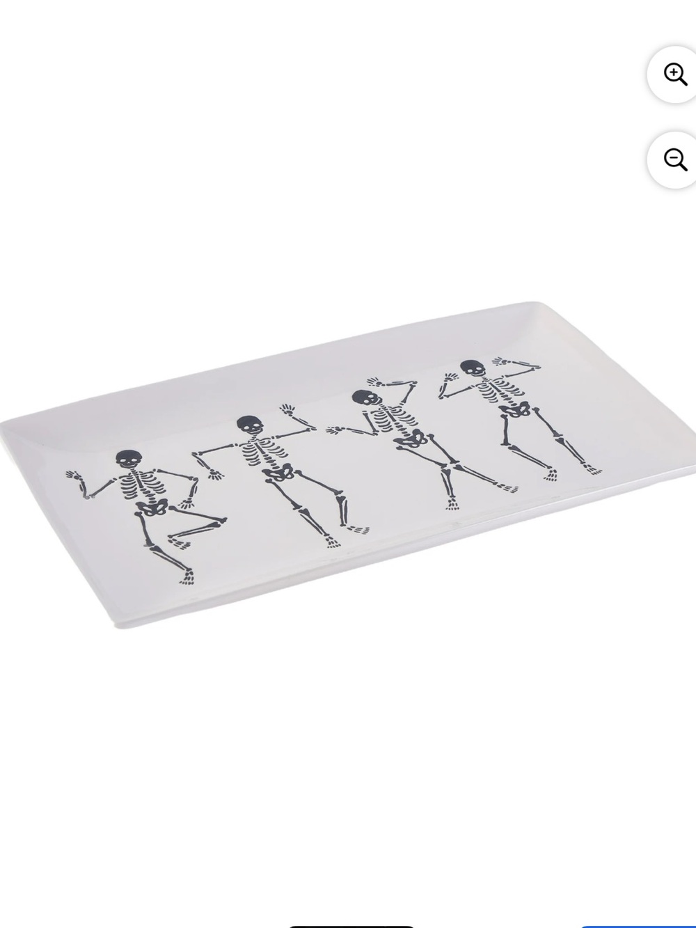 Way to celebrate Halloween skeleton ceramic tray NWT - Picture 5 of 5